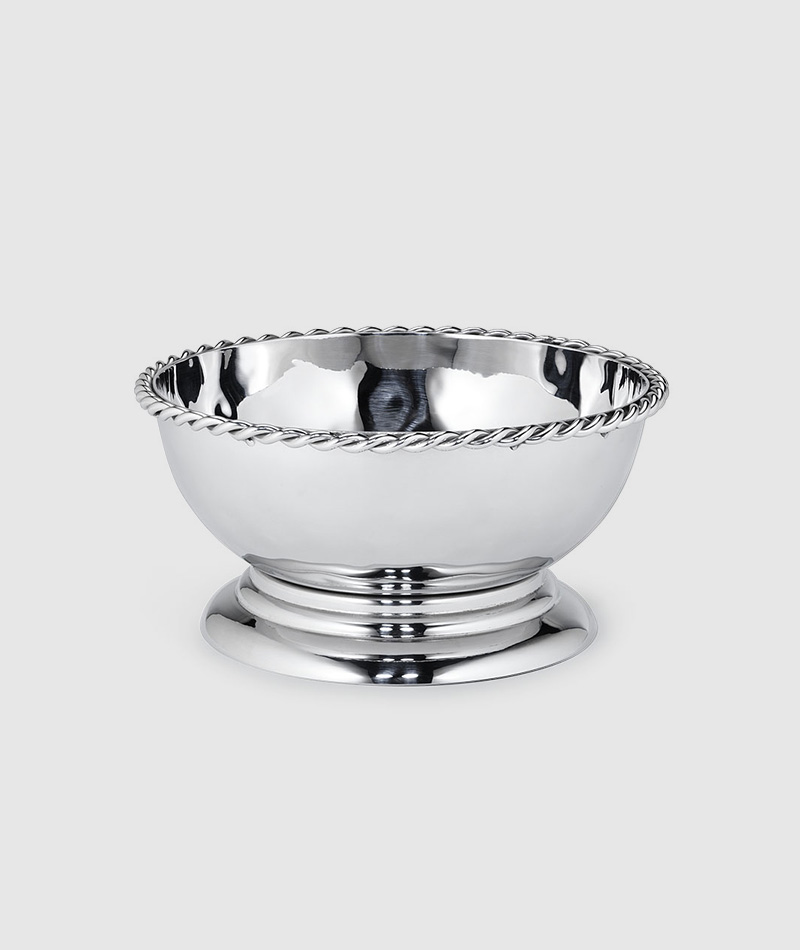 HPA 002- Paloma Footed Bowl w/Braided Wire