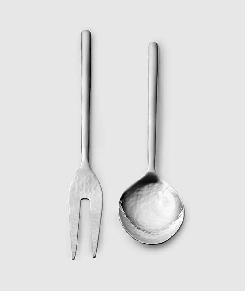 Versa Stainless Meat Fork & Vegetable Serving Spoon