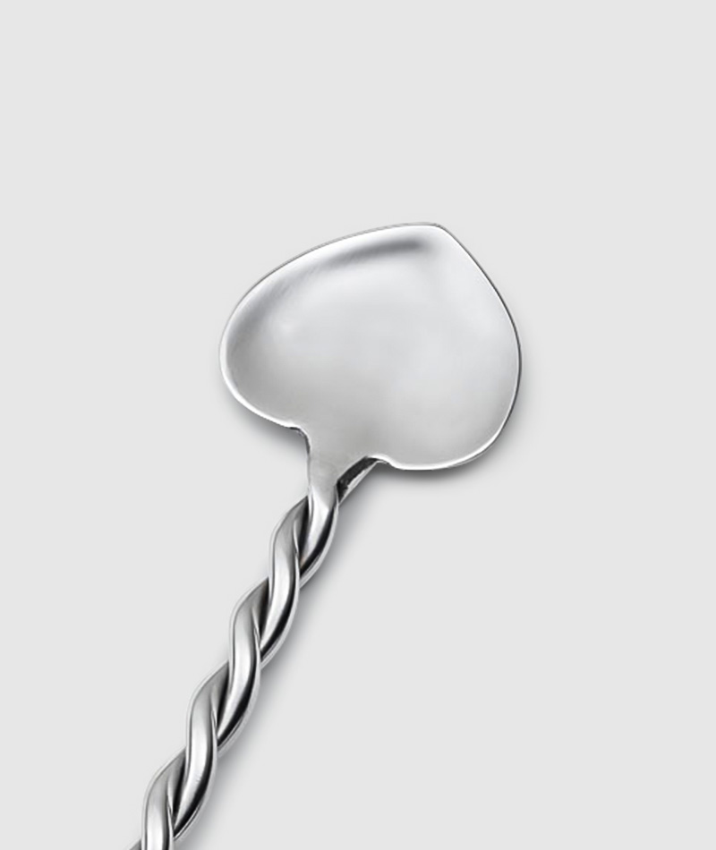 Paloma Heart Shaped Spoon w/Braided Wire