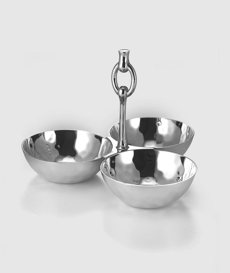 Omega 3-Bowl Snack Set with Ring