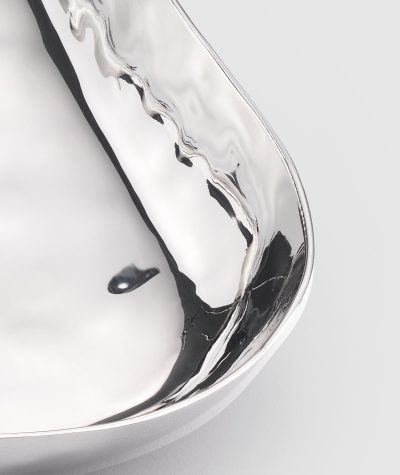 Blossom Free Form Sq Stainless Tray Detail