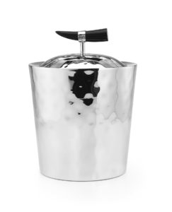Orion Ice Bucket with Buffalo Horn detail on lid