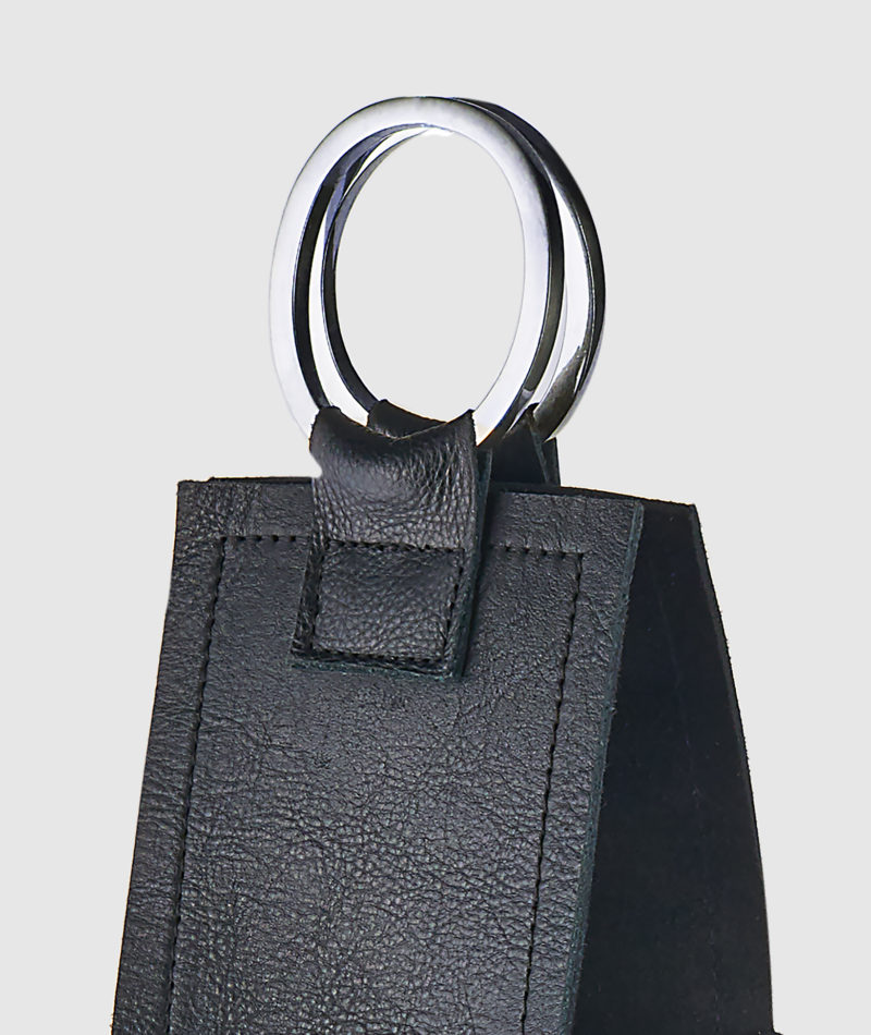 DLW 001 - Durango Black Leather Wine Tote